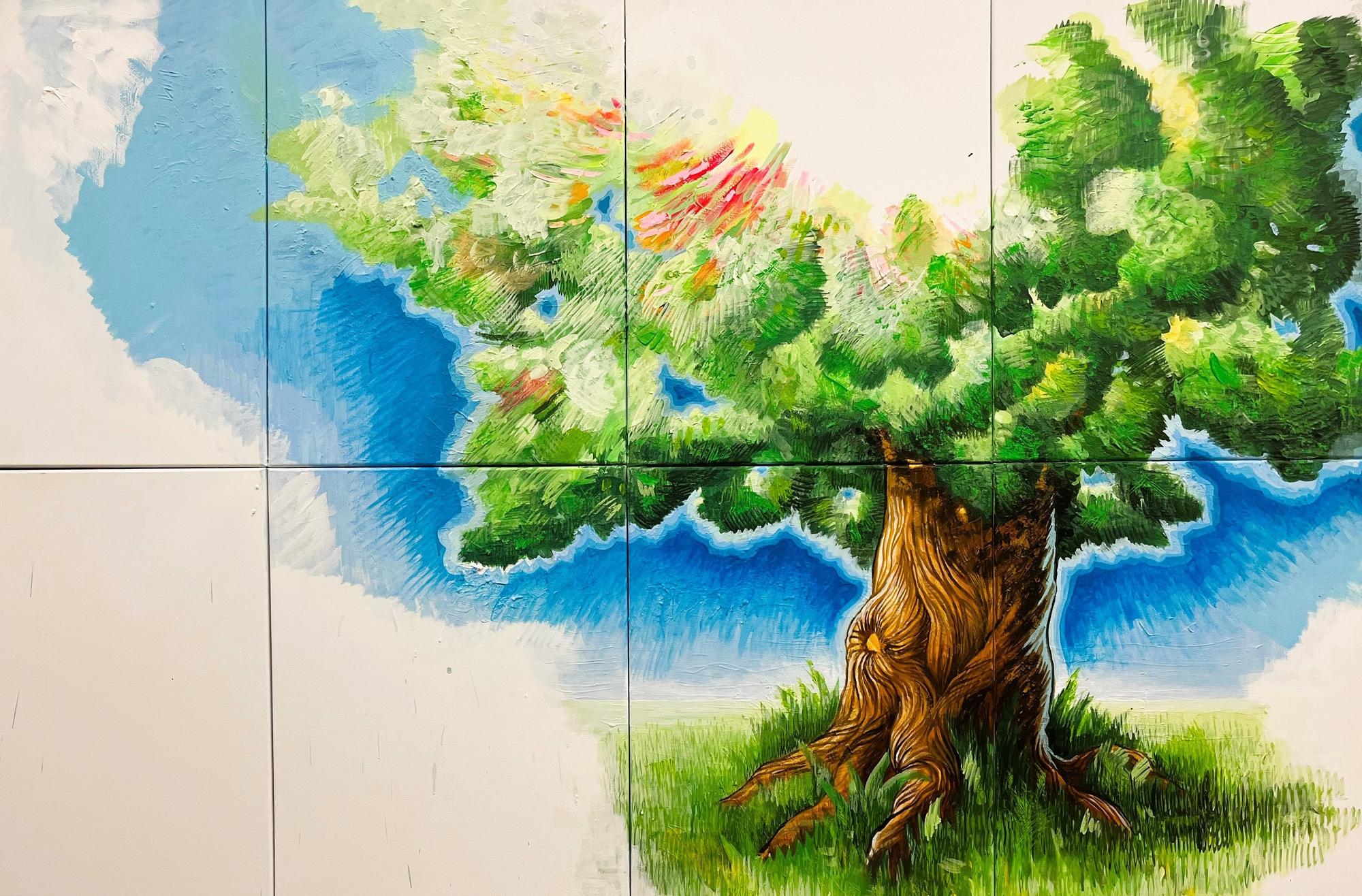 schilderij van een boom