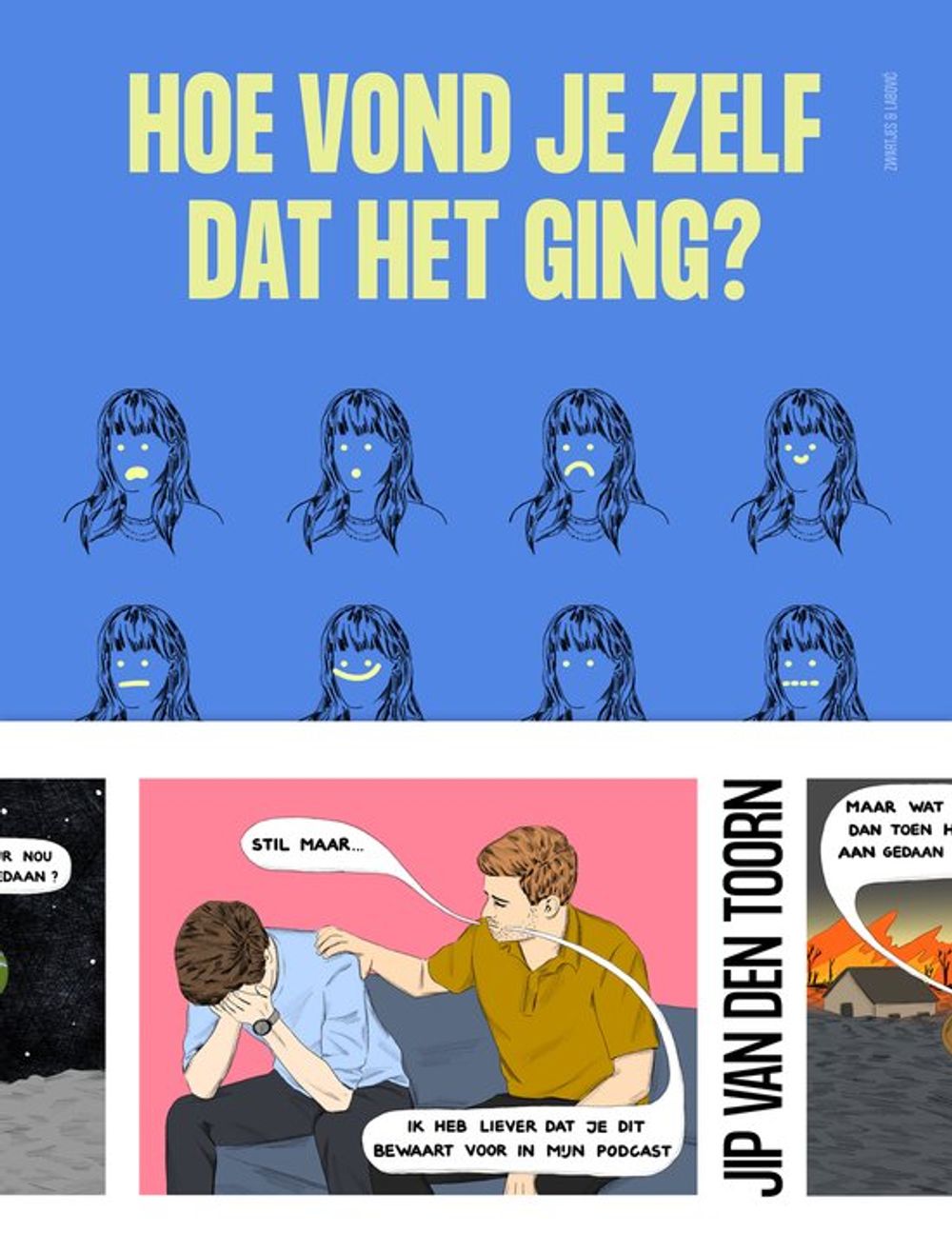Boekomslag van 'Hoe vond je zelf dat het ging' van Jip van den Toorn
