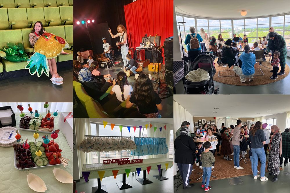 Collage Eindfeest Voorlees Express