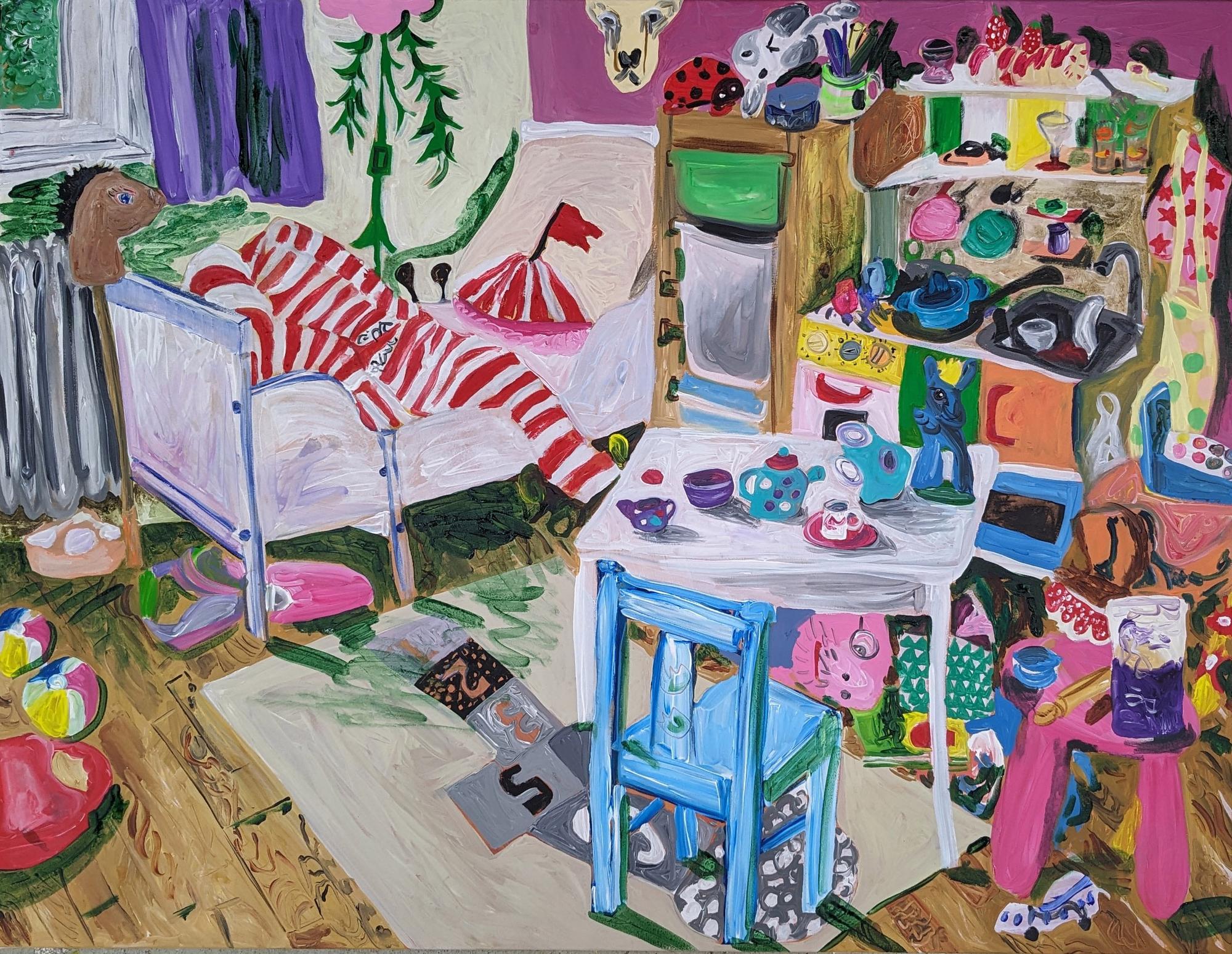 Schilderij van kunstenaar Tanja Ritterbex, The Room uit 2023.