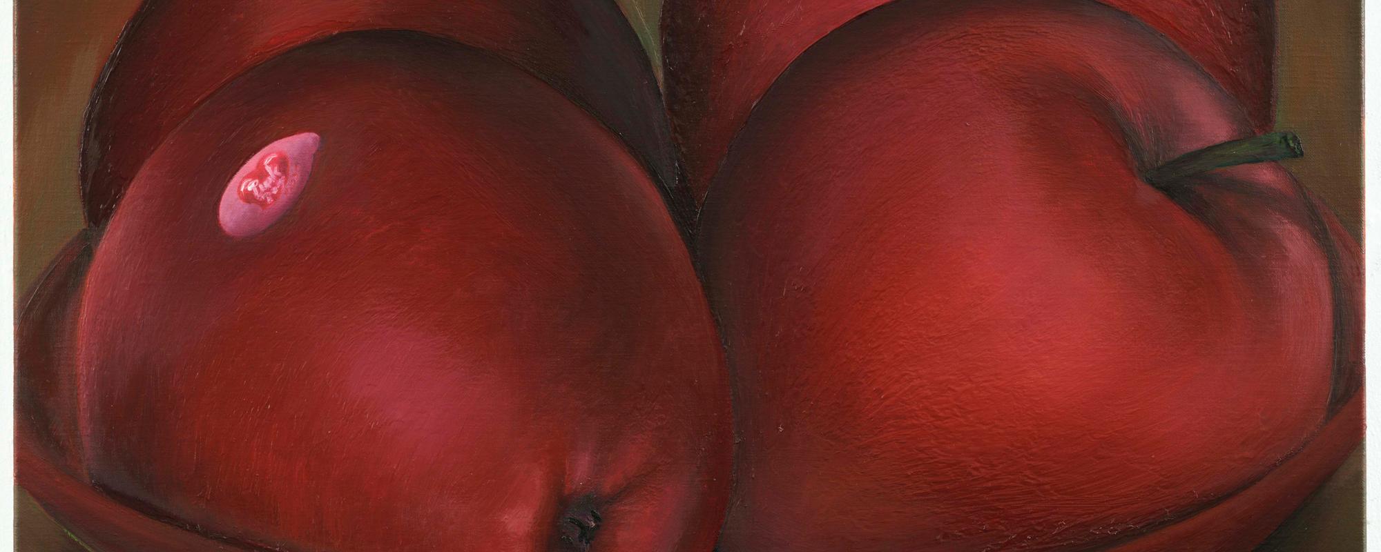 Ina Van Zyl, Red Apples, 2009, Olieverf Op Linnen, 50 X 70 Cm, Collectie Schunck, Gemeente Heerlen. Fotografie Peter Cox