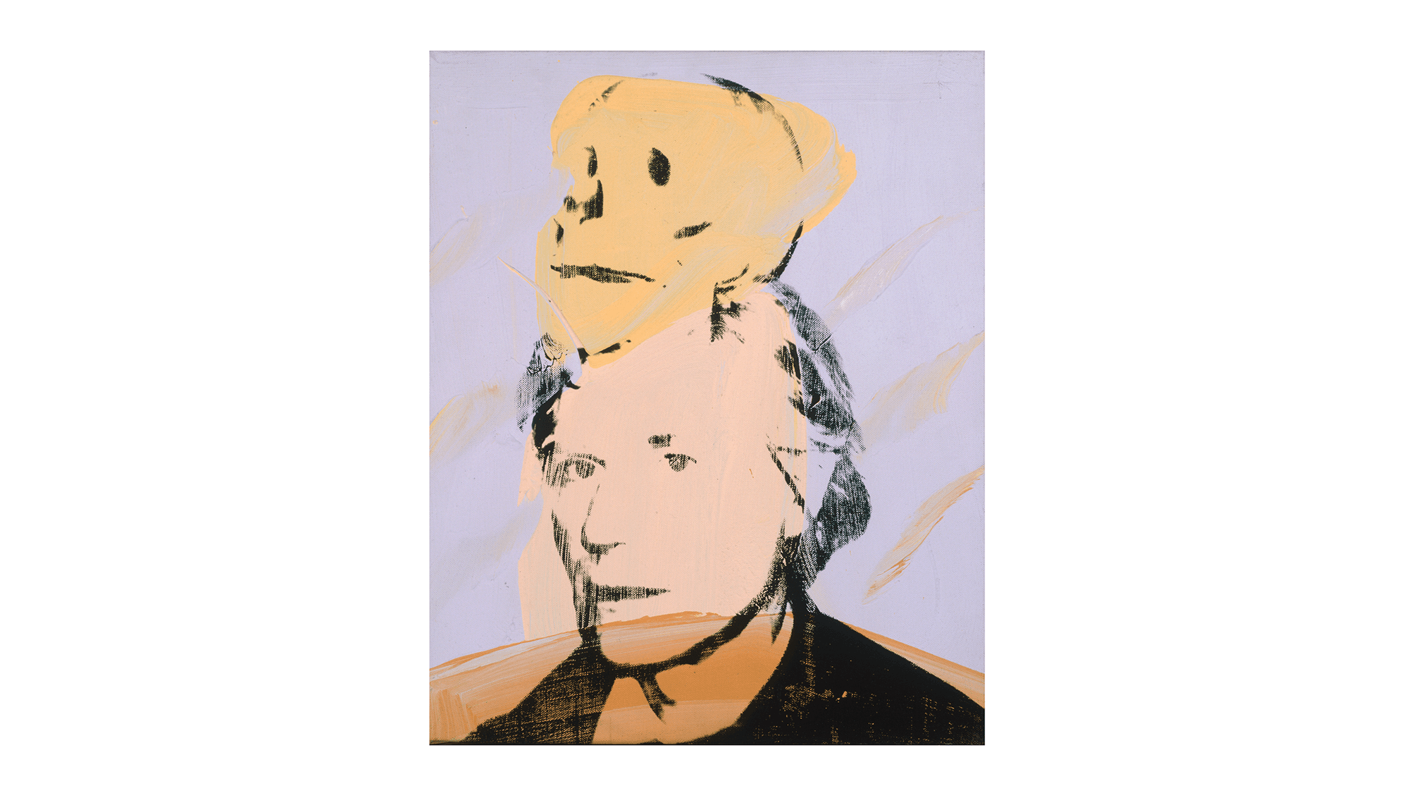 Andy Warhol zeefdruk Self Portrait With Skull 1978.