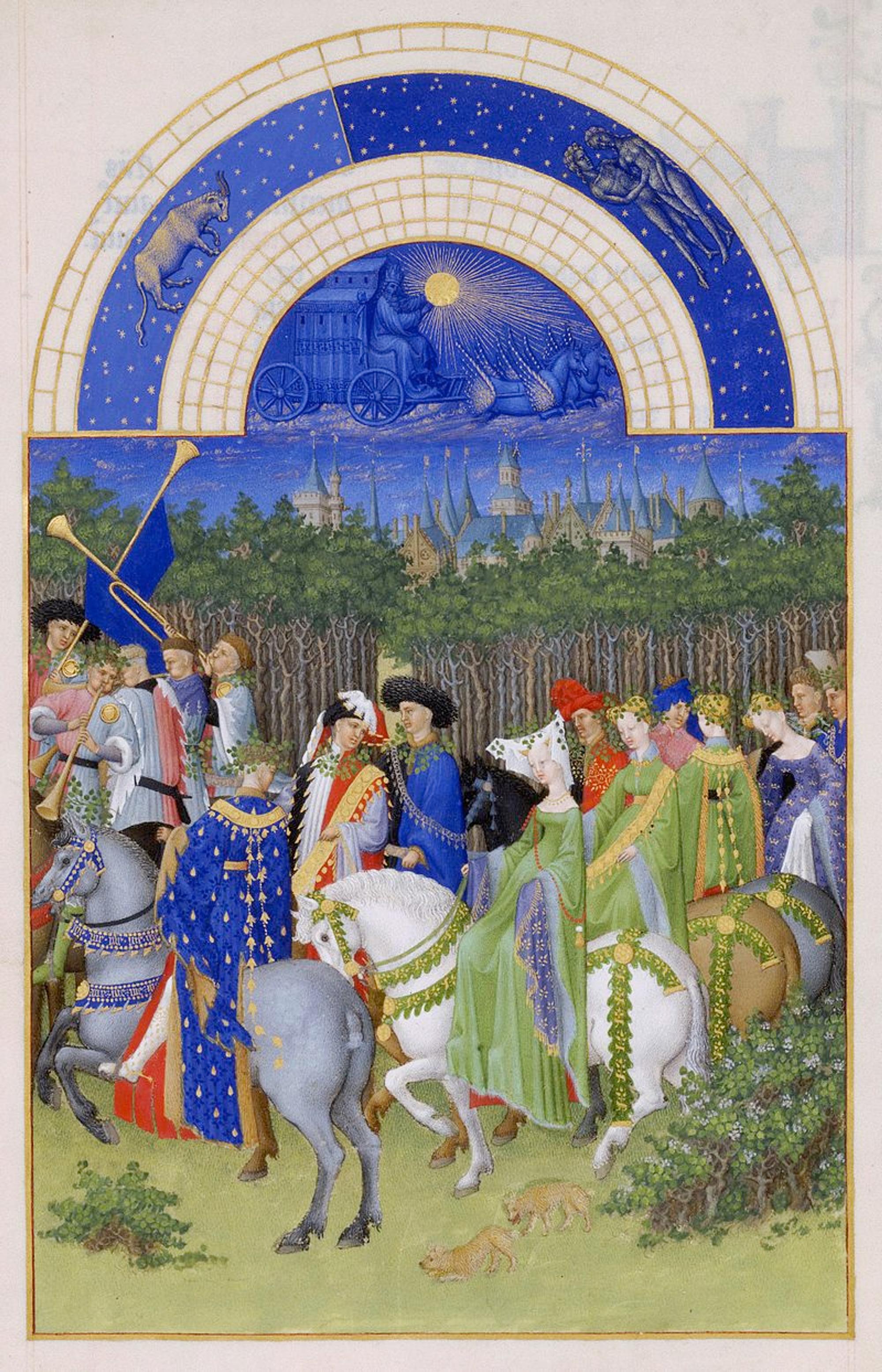 Frères Limbourg, Très Riches Heures Du Duc De Berry, Mois De Mai, Google Art Project