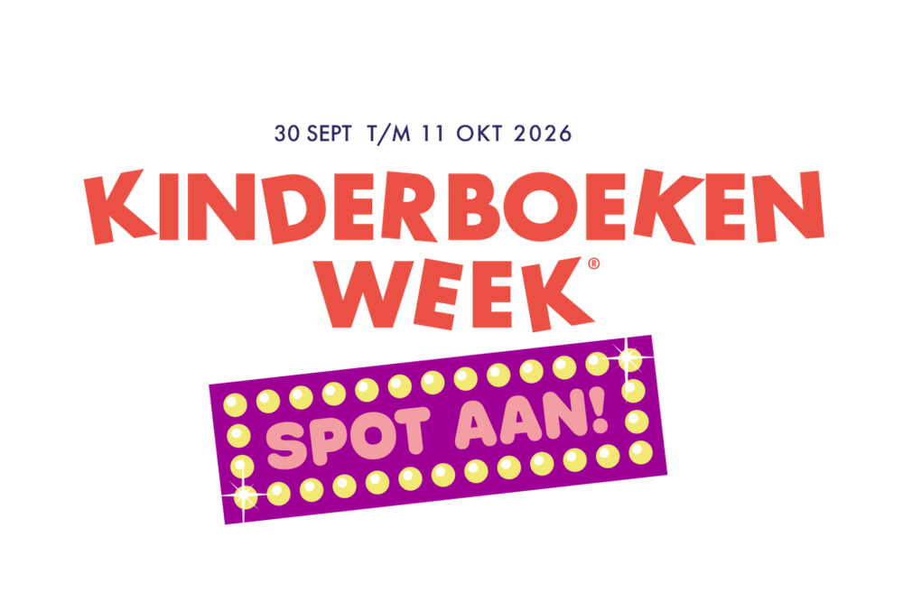 Kinderboekenweek logo Spot aan! 2026.  