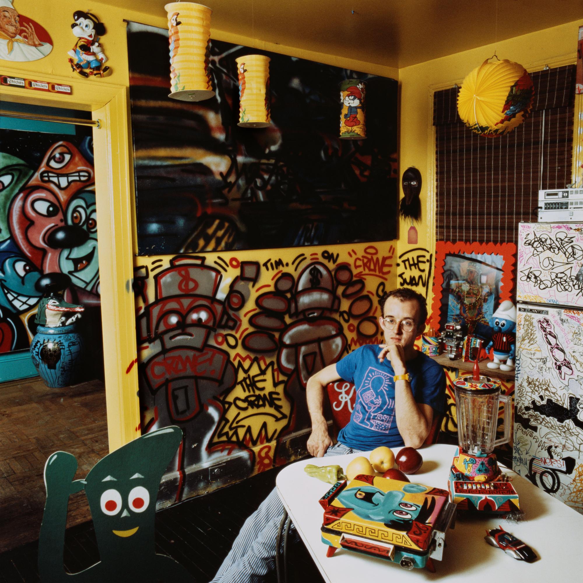 Tkc Keith Haring in His Kitchen V2 B File 1984