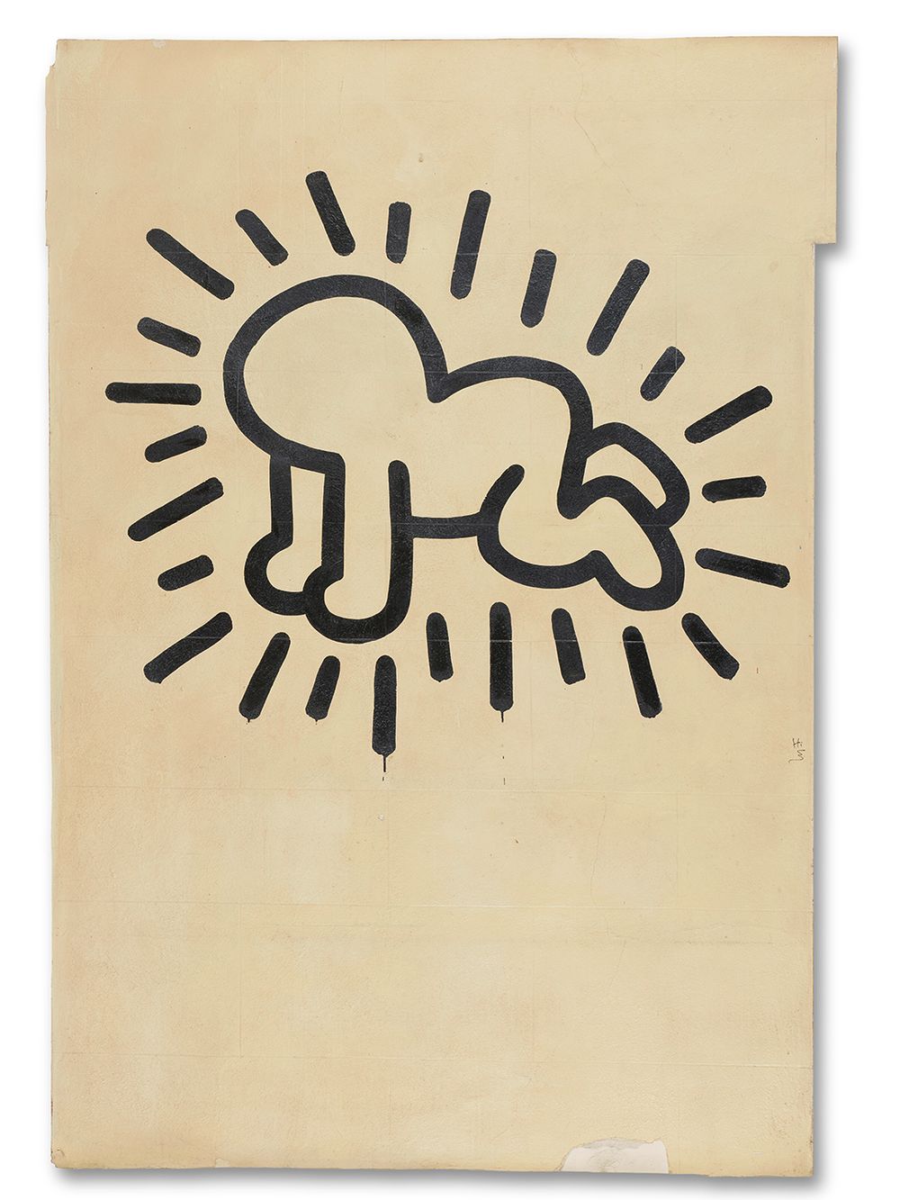 Keith Haring, Grace House Mural, Figure I, 1983-84, Keith Haring art work copyright © Keith Haring Foundation